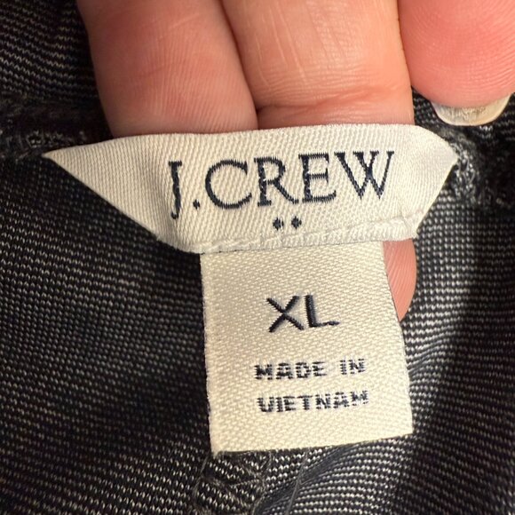 NWT Women's‎ J. CREW Pintuck Workwear Pant #BA199 Heather Charcoal | Size XL - Picture 8 of 11
